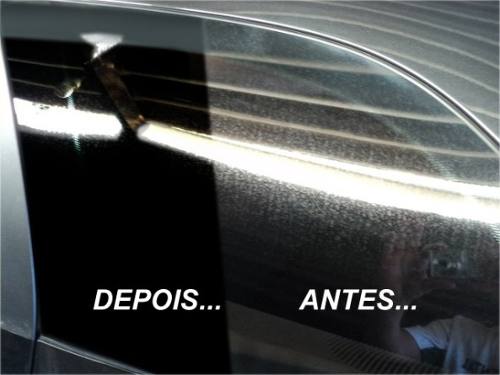 Antes e depois da remoção de chuva ácida