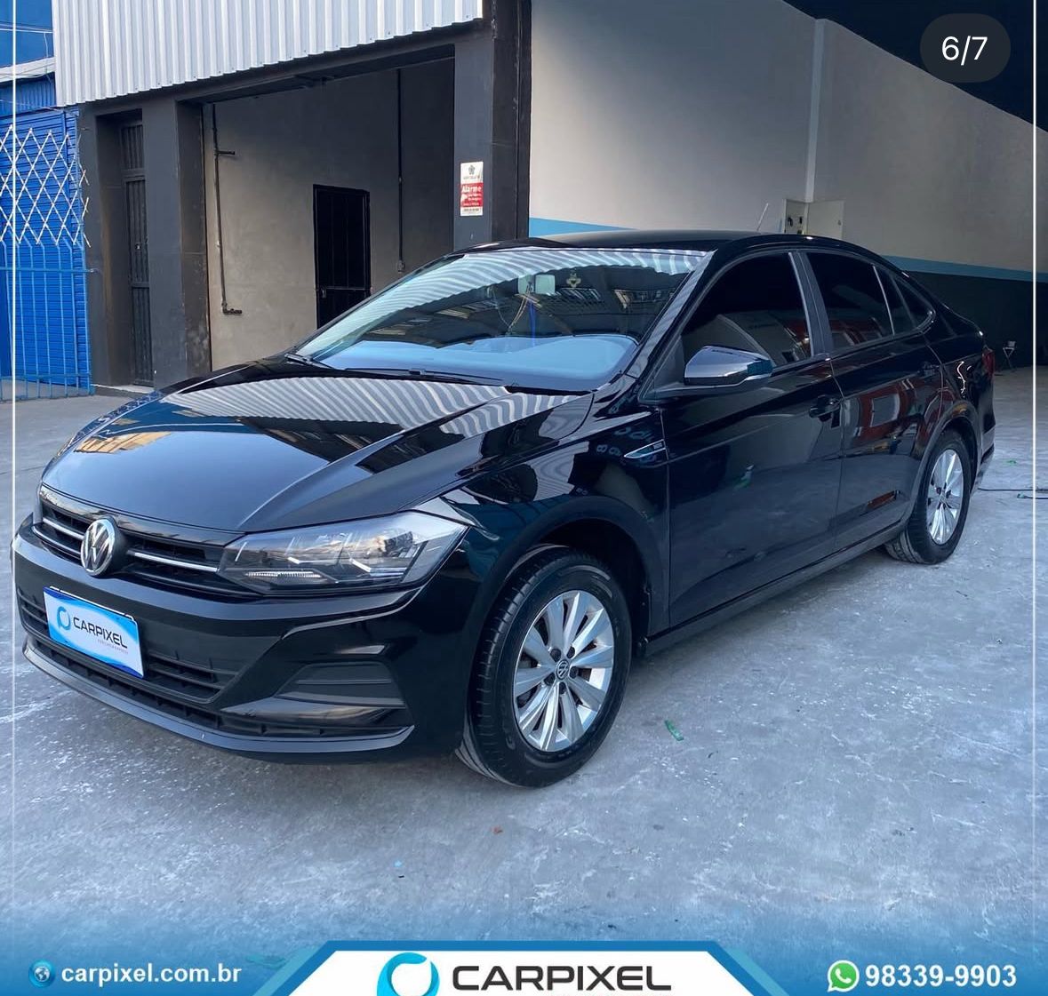 Antes e depois da pintura automotiva - exemplo 2